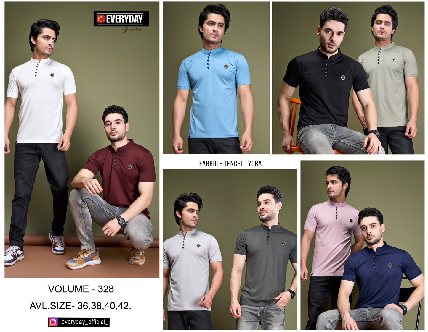 328 Everyday Tencil Lycra Mens Kurta Manufacturer Ahmedabad