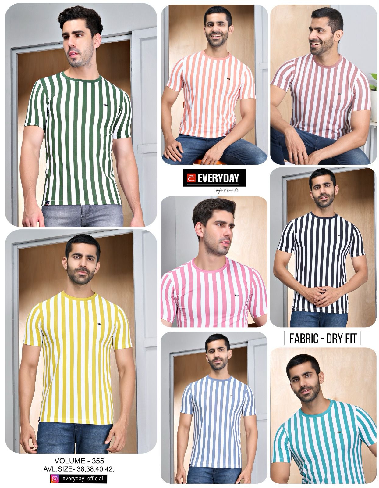 355 Everyday Dry Fit Mens Tshirts Wholesaler Gujarat