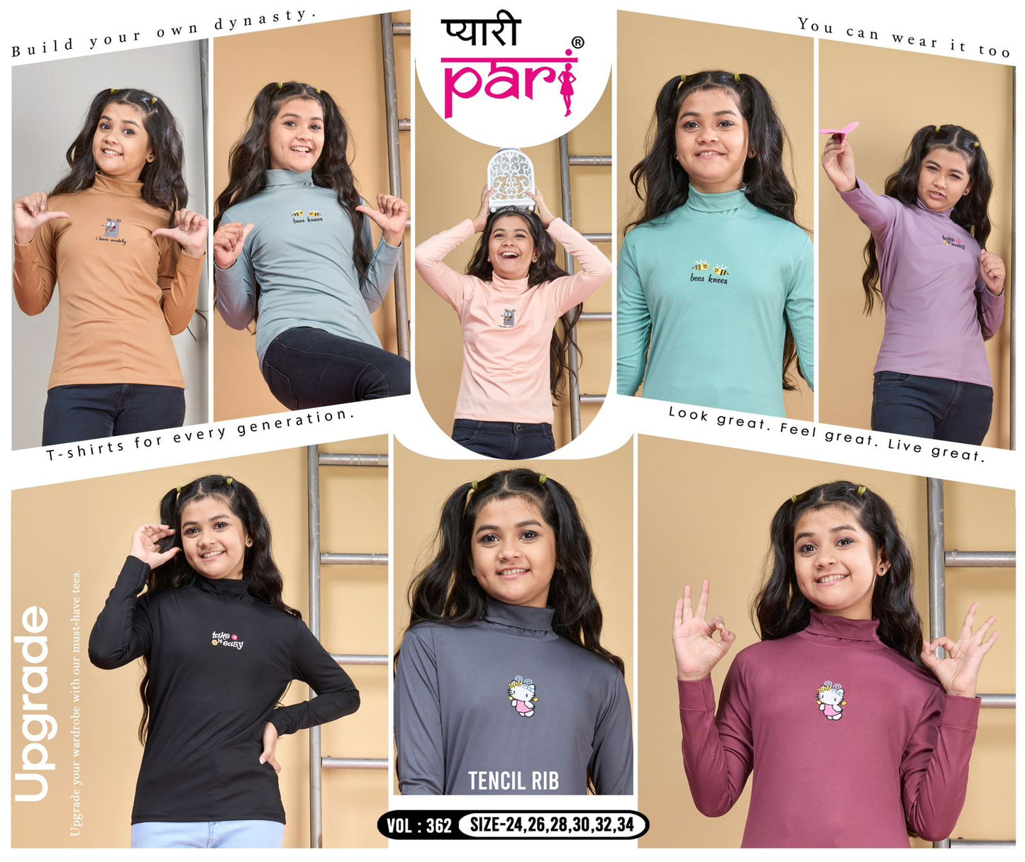 362 Pyari Pari Imported Girls Top Exporter India