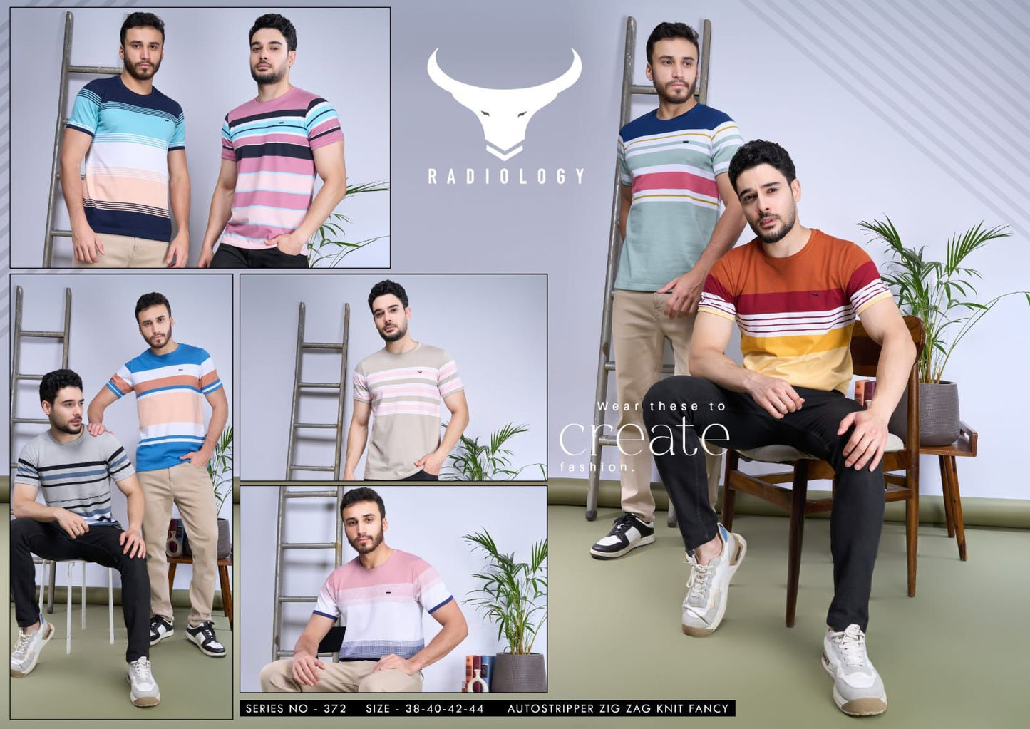 372 Radiology Zig Zag Mens Tshirts