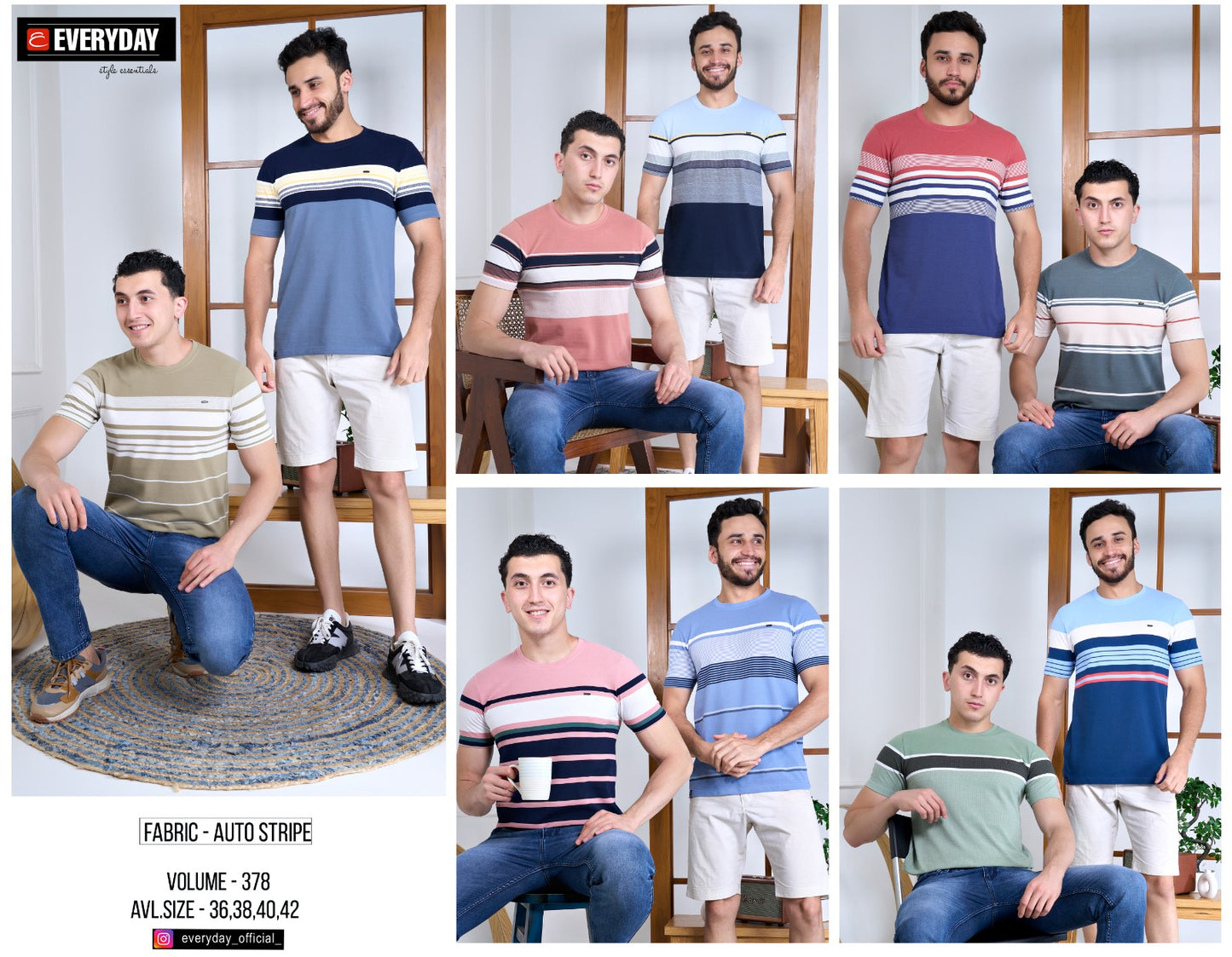 378 Everyday Matty Mens Tshirts Wholesale Rate
