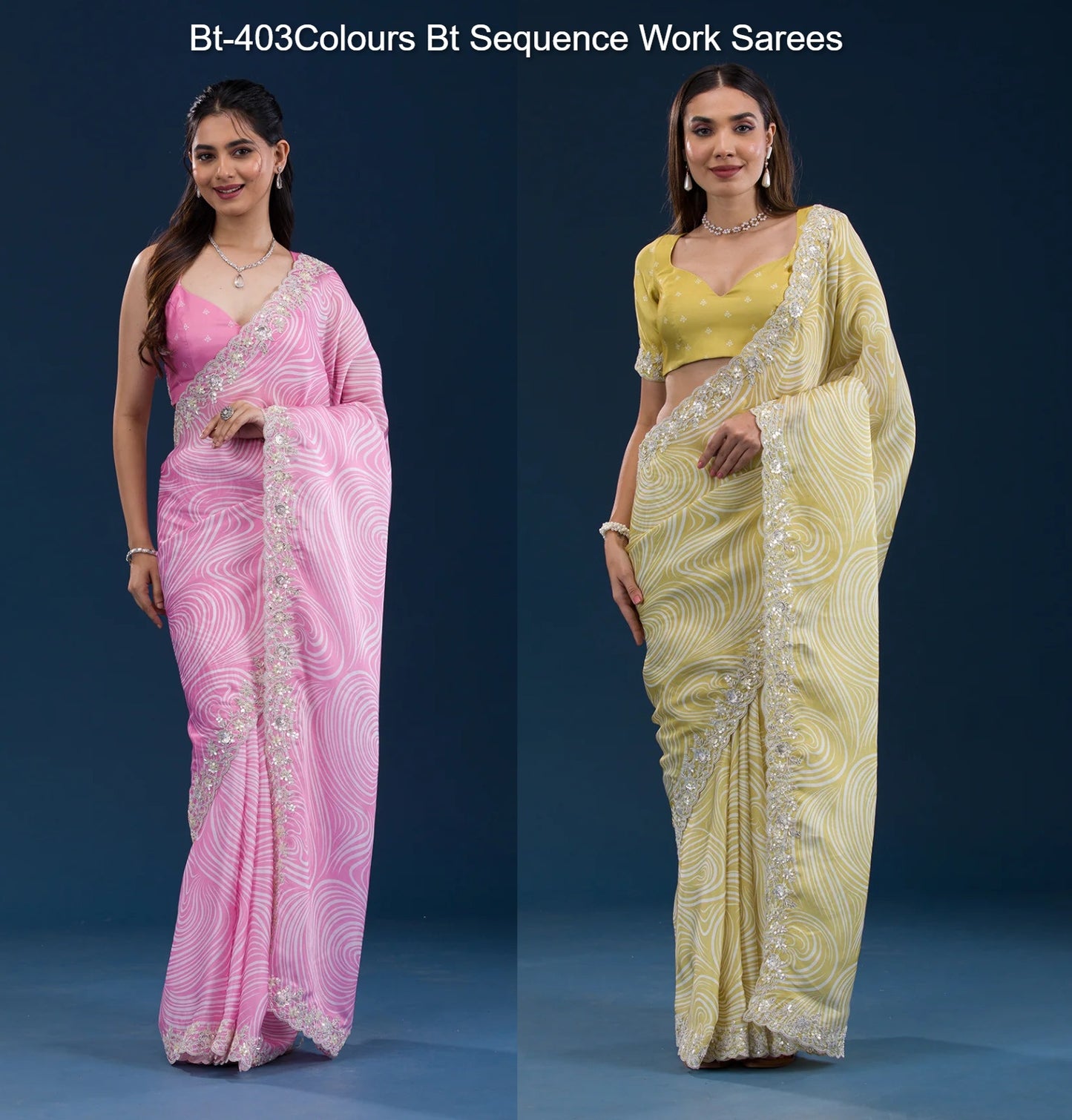 403 Cut Work Bt Georgette Sarees Supplier