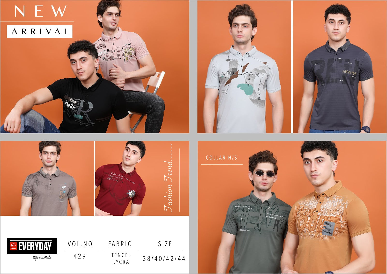 429 Everyday Tencil Lycra Mens Tshirts Wholesaler Ahmedabad