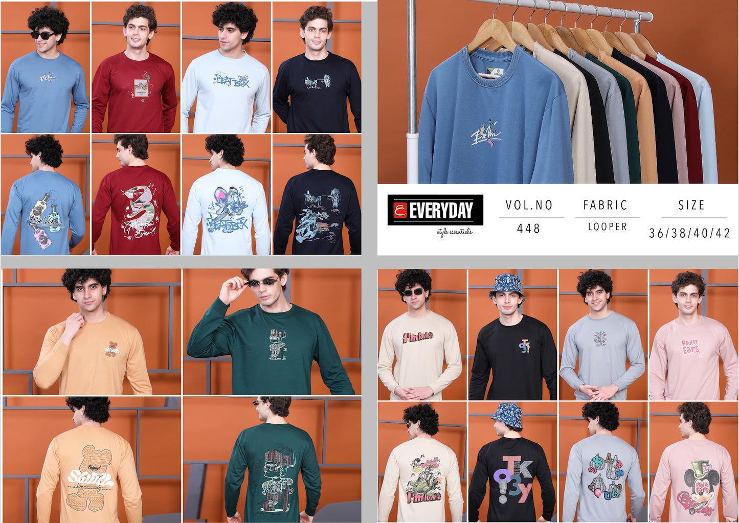 448 Everyday Looper Mens Tshirts Wholesale Rate