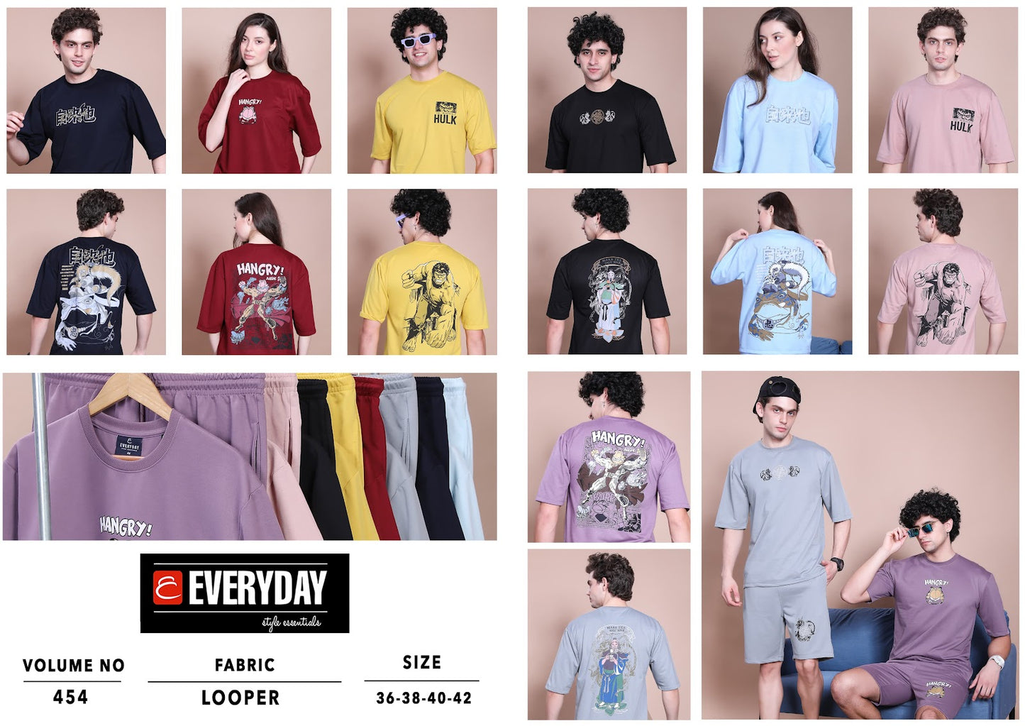 454 Unisex Everyday Looper Co Ord Set Wholesaler