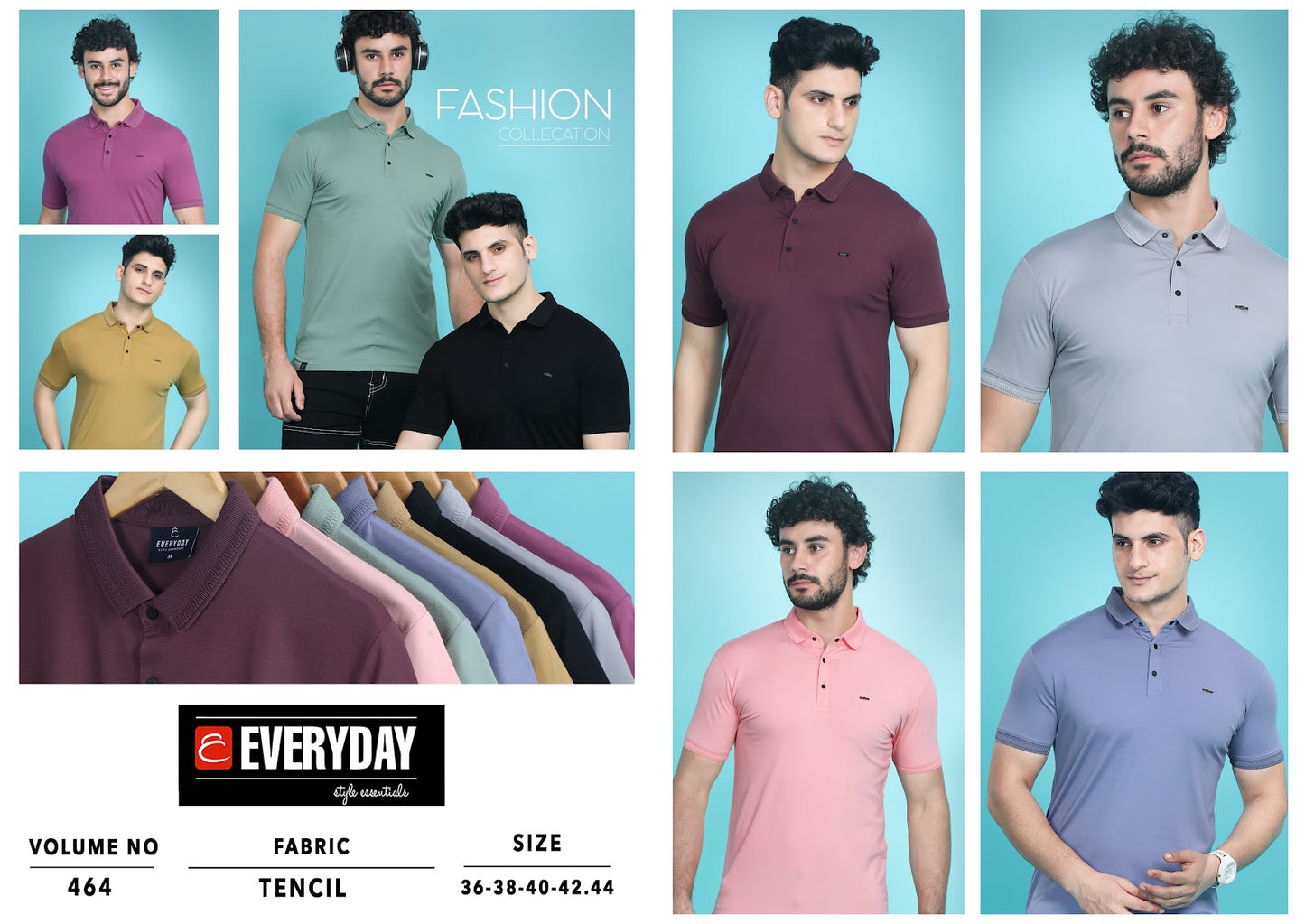 464 Everyday Tencil Lycra Mens Tshirts Wholesale Price