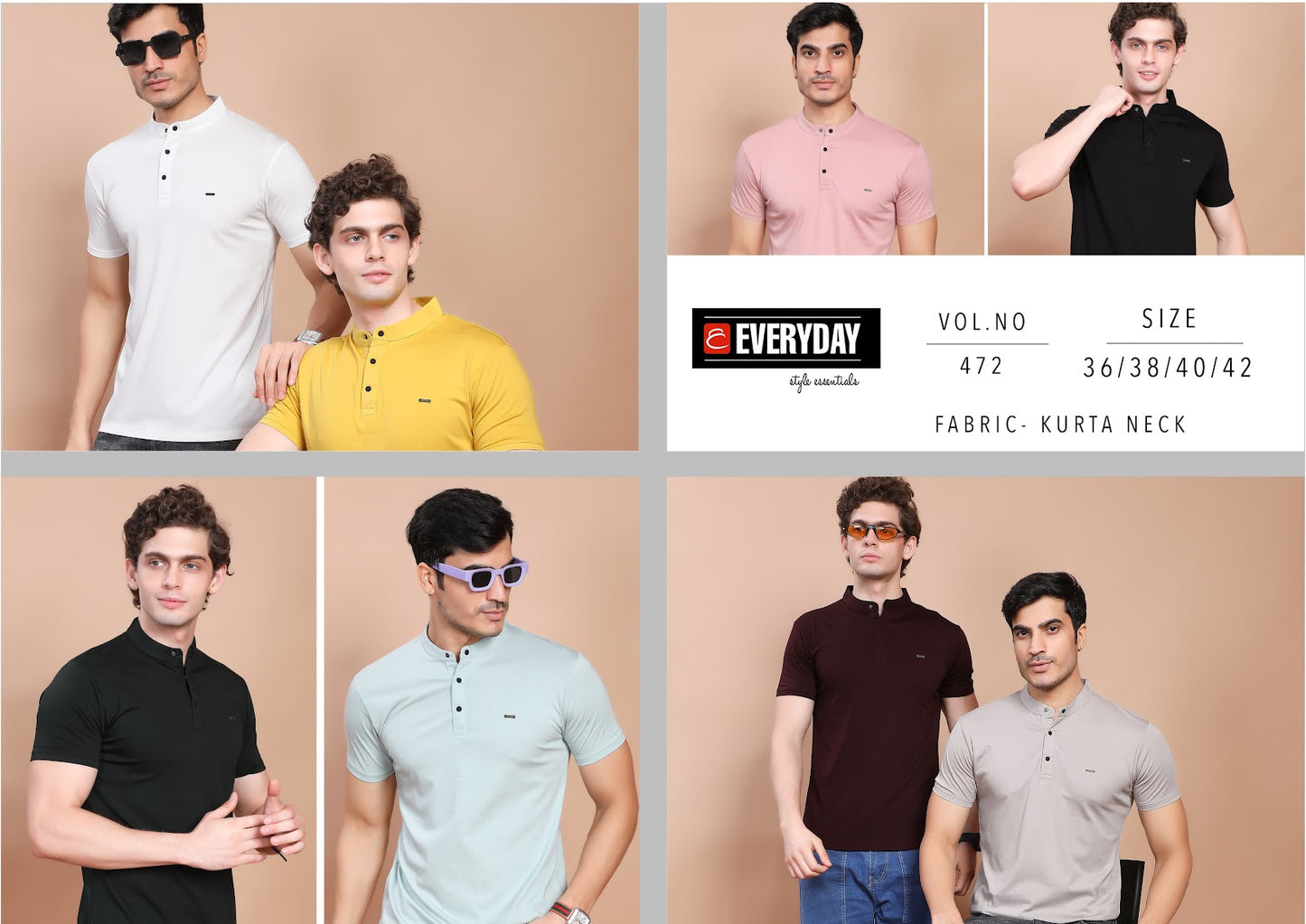 472 Everyday Tencil Lycra Mens Tshirts Wholesale Price
