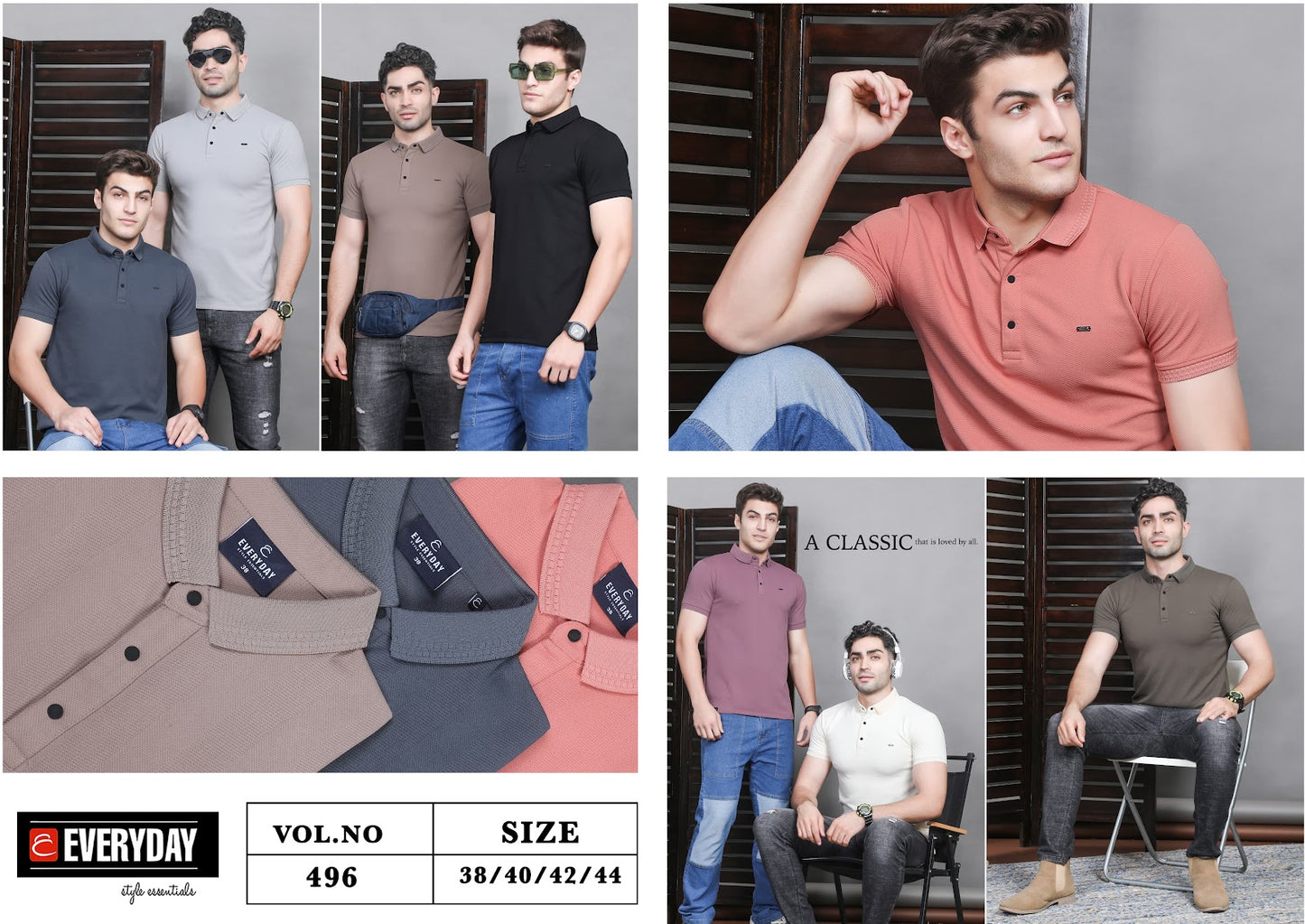 496 Everyday Knit Mens Tshirts Exporter Gujarat