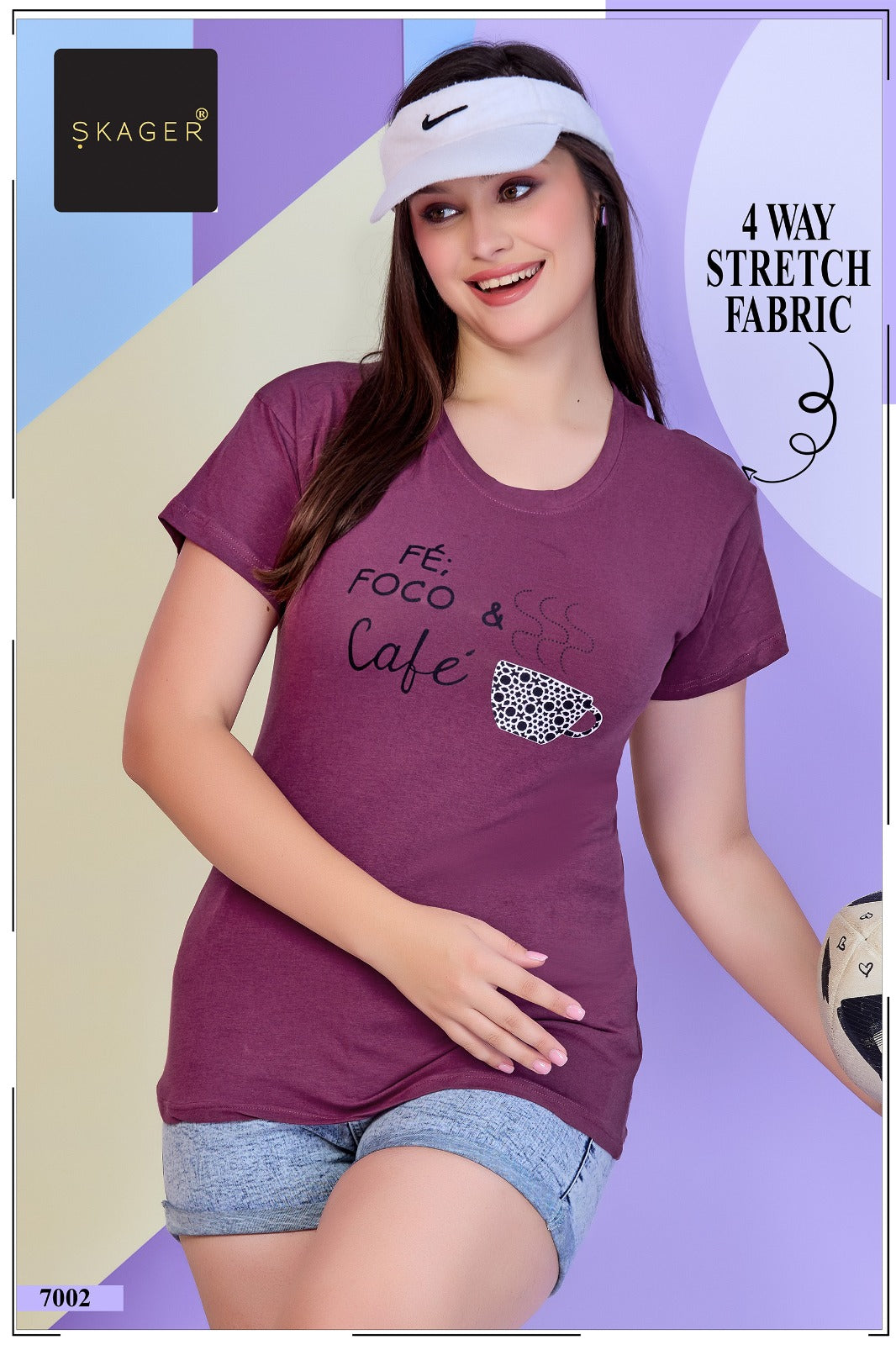 4 Way Skager Cotton Lycra Women Tshirt Wholesale