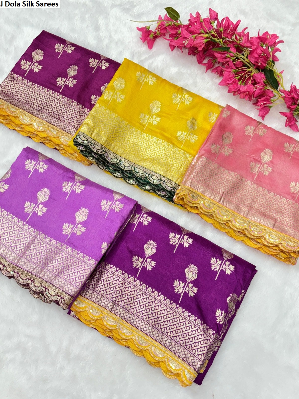 501-505 J Dola Silk Sarees Wholesaler Gujarat
