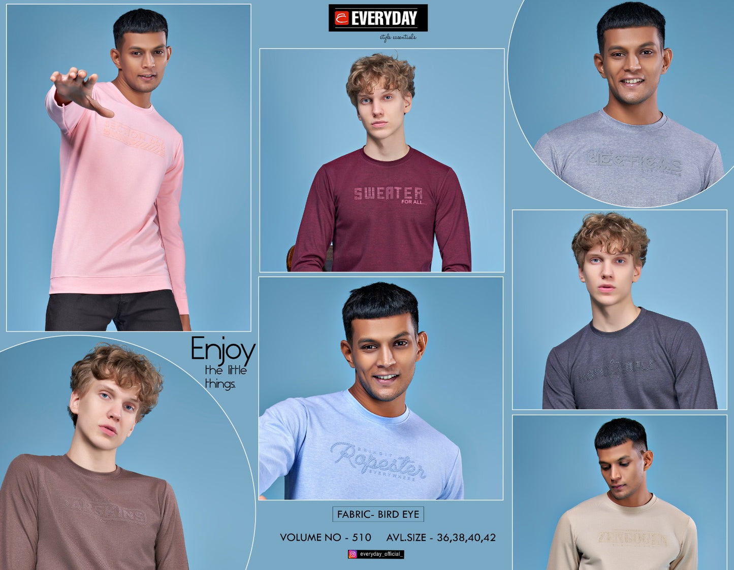 510 Everyday Bird Eye Mens Tshirts Exporter Gujarat
