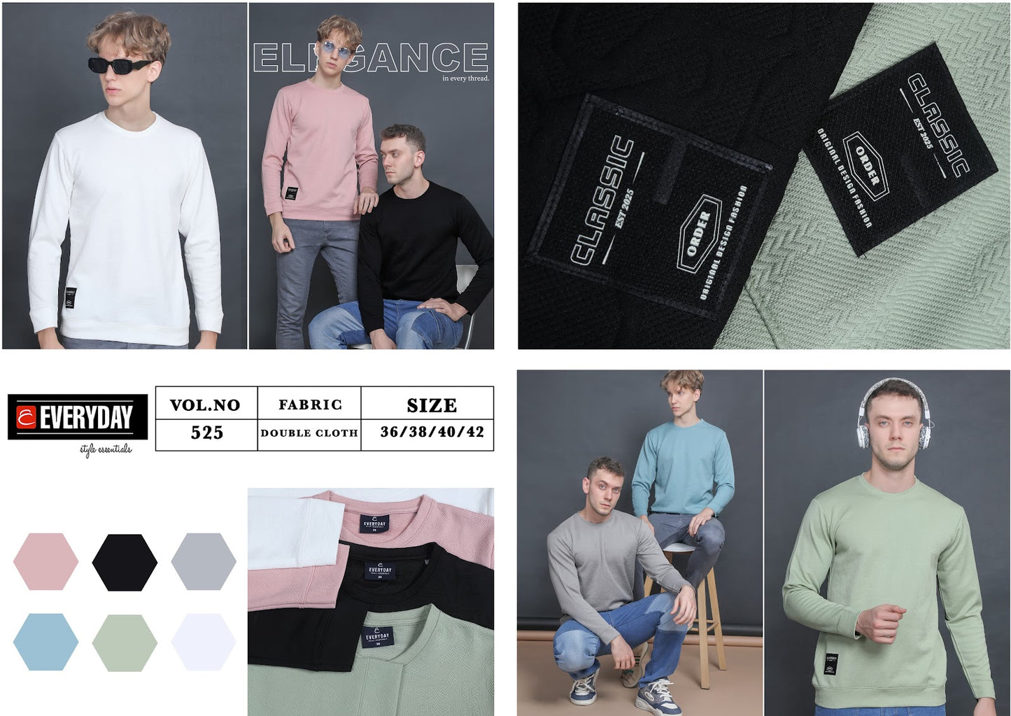 525 Everyday Mens Tshirts Wholesale