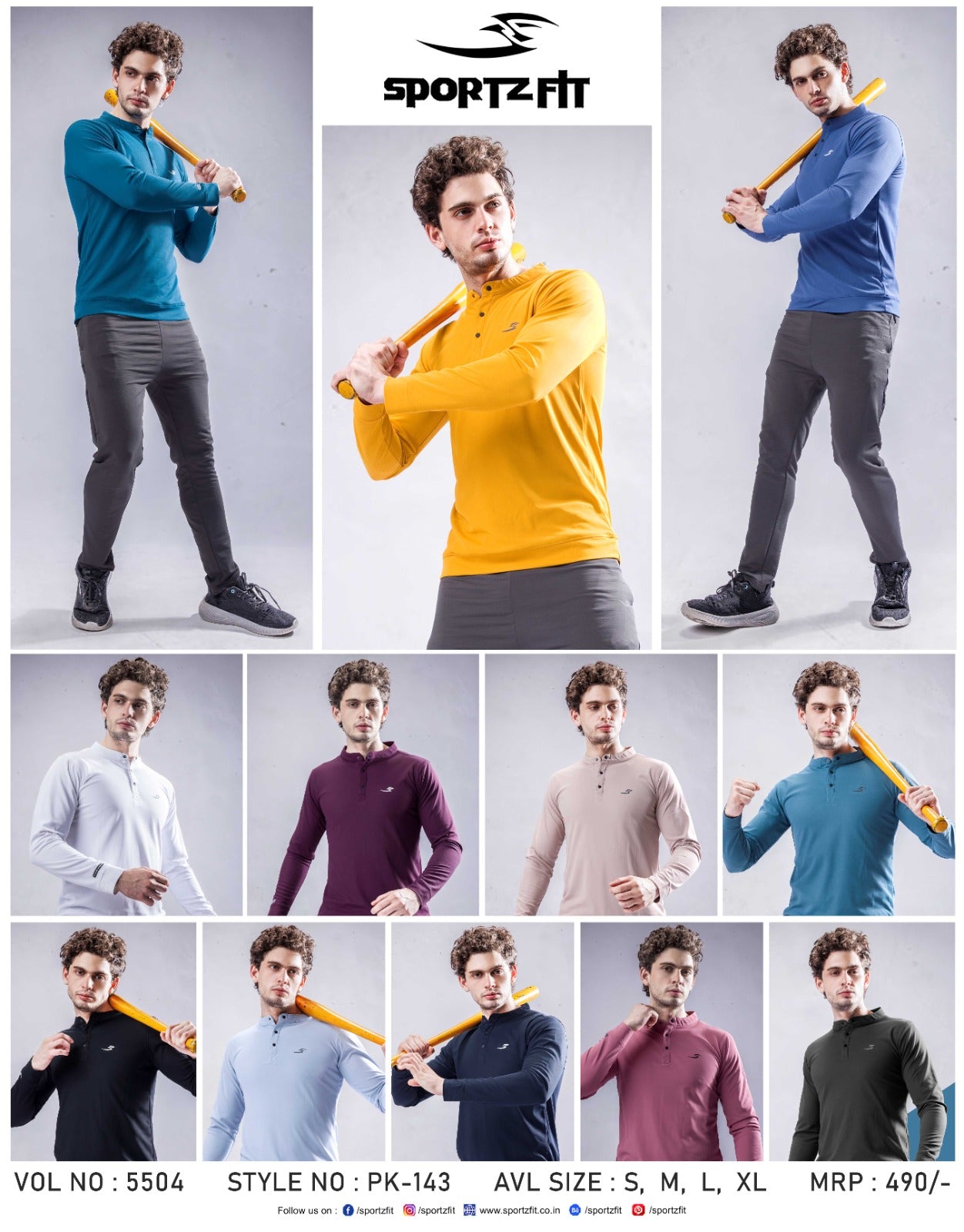 5504 Sportz Fit Pq Mens Tshirts Supplier Gujarat