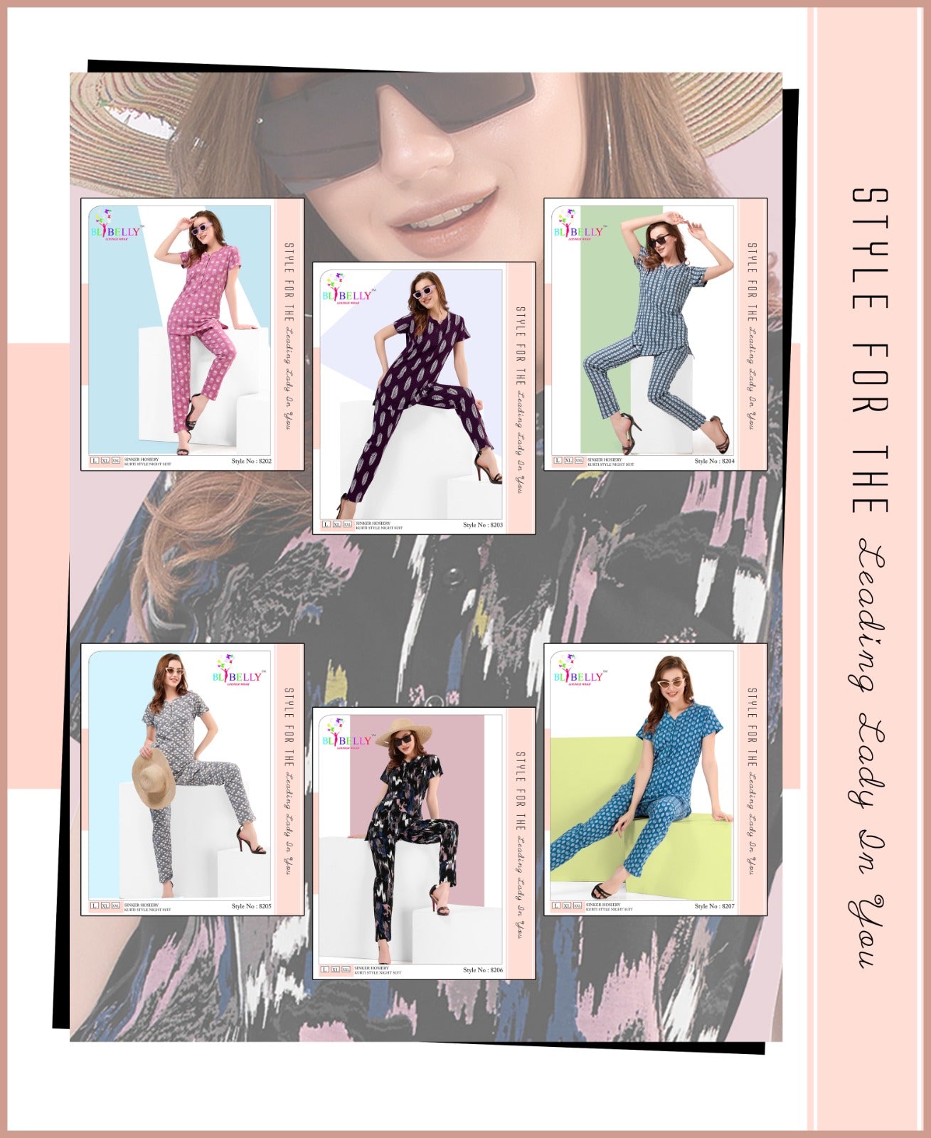 558 Belly Sinker Kurta Night Suits