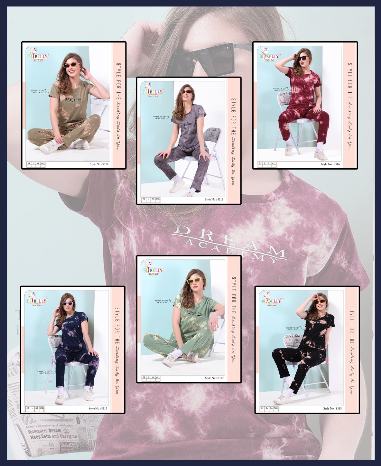 564 Belly Sinker Pyjama Night Suits Supplier India