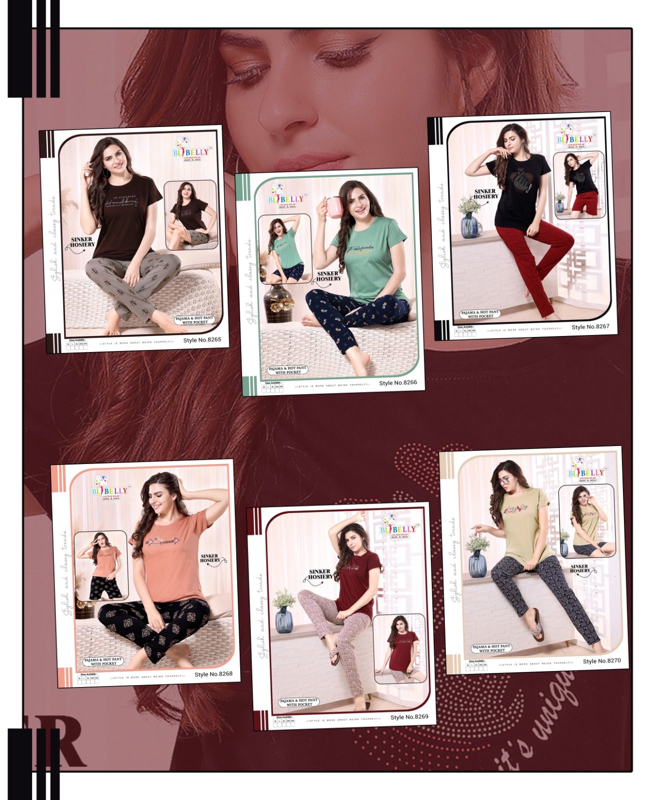 567 Belly Hosiery Sinker Shorts Pyjama Night Suits Exporter