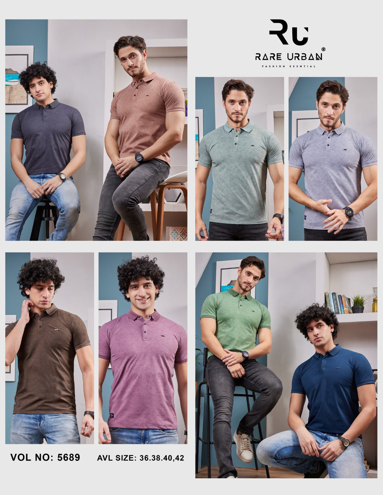 5689 Rare Urban Lycra Mens Tshirts Manufacturer Gujarat