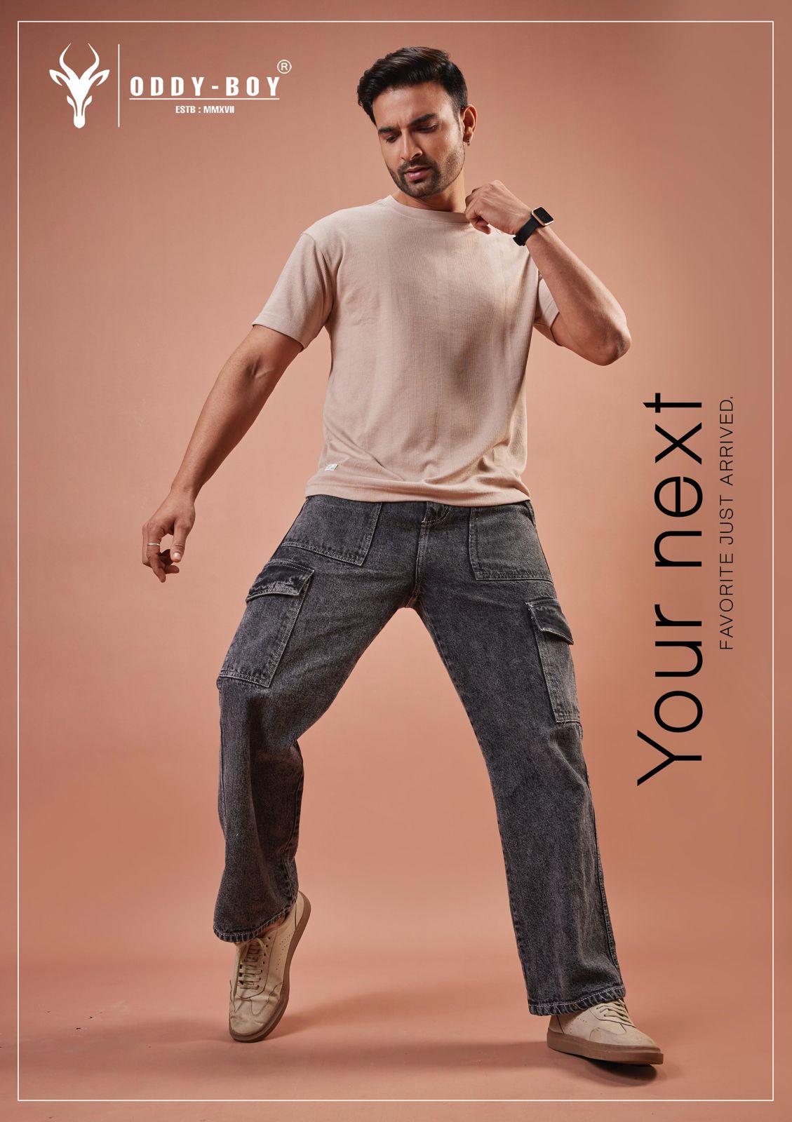 571 Caffeine Series Oddy Boy Knit Mens Tshirts Supplier