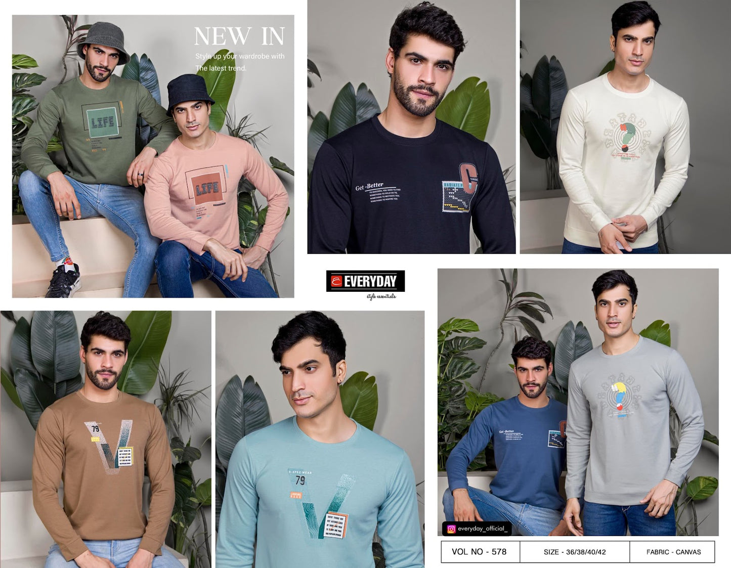 578 Everyday Canvas Mens Tshirts Supplier Gujarat