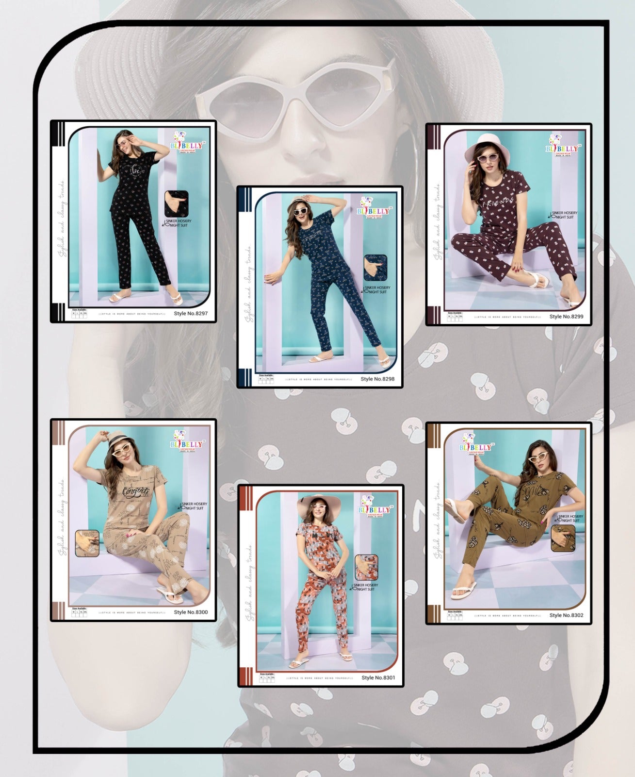 592 Belly Hosiery Sinker Pyjama Night Suits Manufacturer India