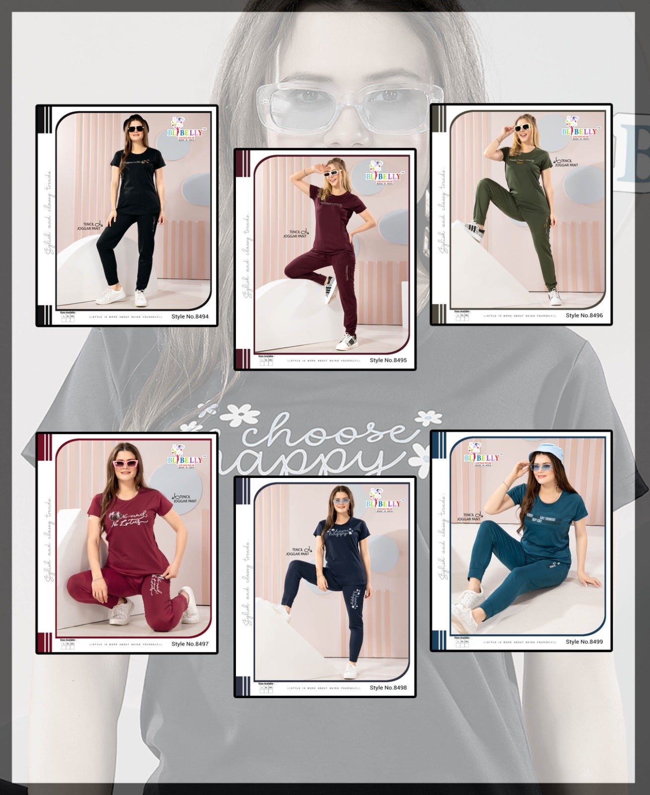 603 Belly Tencil Joggers Night Suits Supplier Ahmedabad