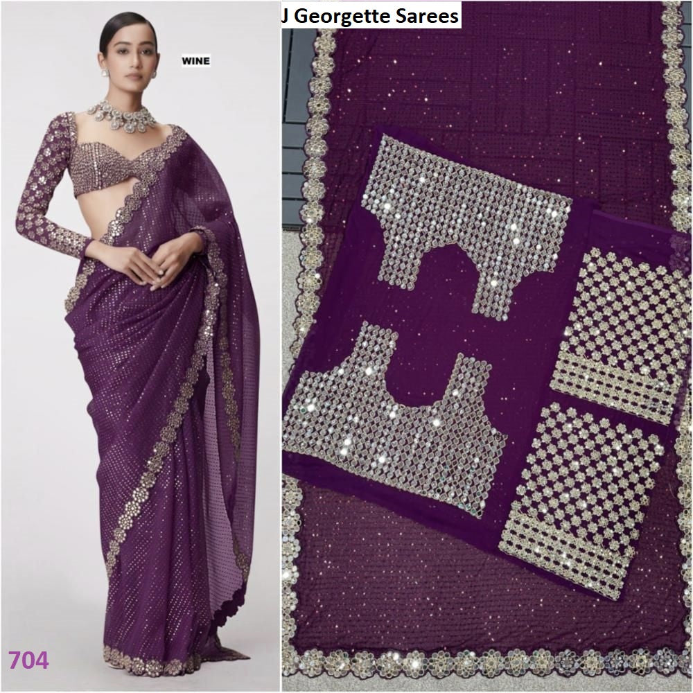 701-704 J Georgette Sarees Wholesaler India