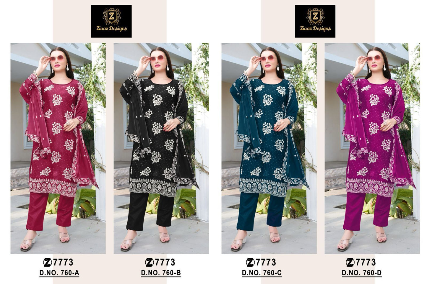 760 Abcd Ziaaz Designs Jimmy Choo Pakistani Salwar Suits Wholesaler Ahmedabad