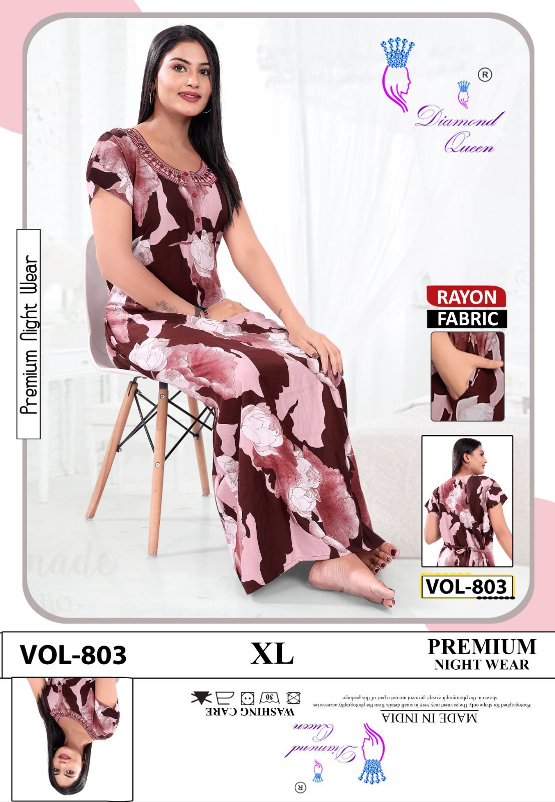 801-803 Diamond Queen Rayon Night Gowns