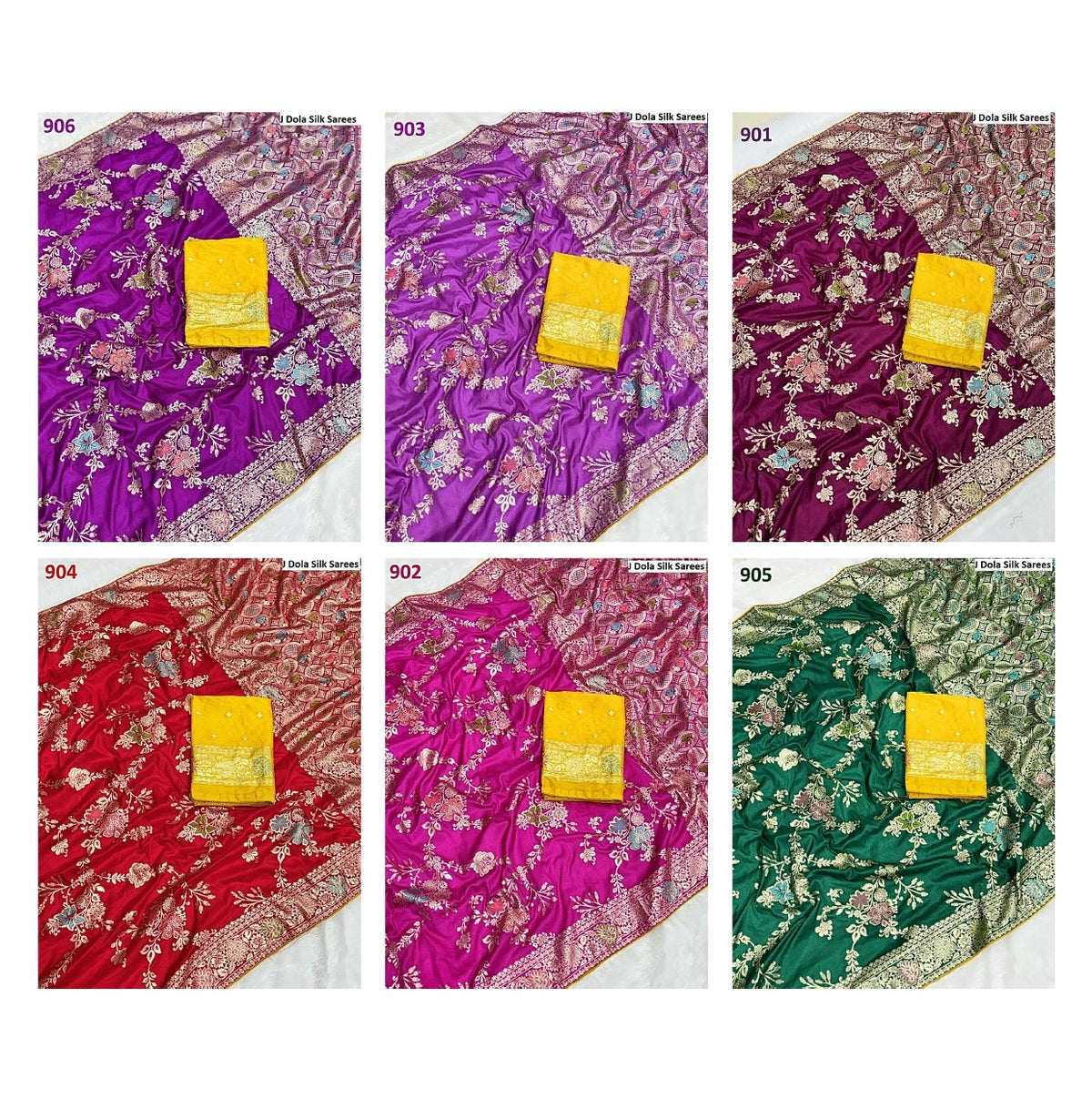 901-906 J Dola Silk Sarees Manufacturer
