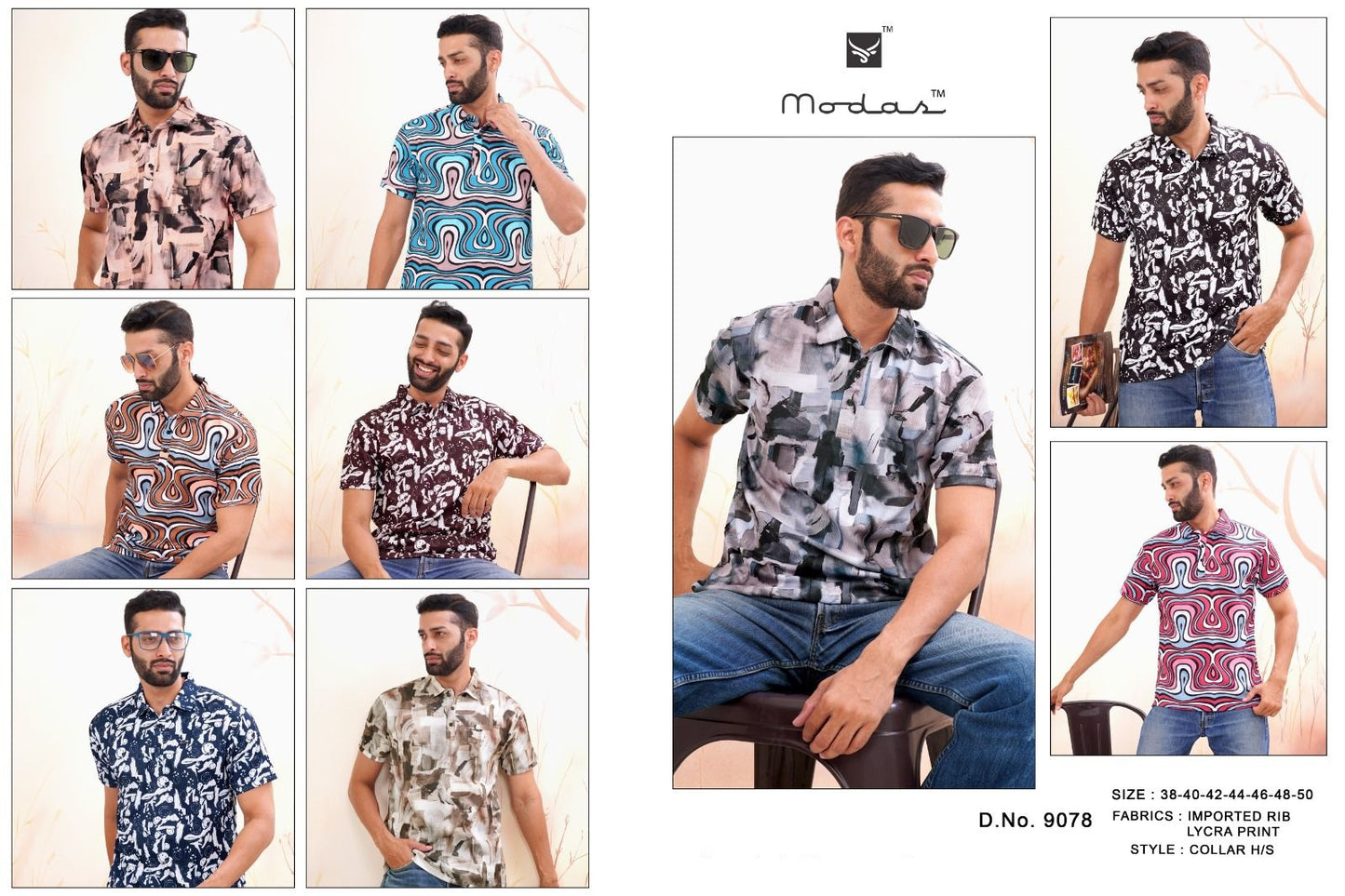 9078 Modas Imported Mens Tshirts Wholesale Price