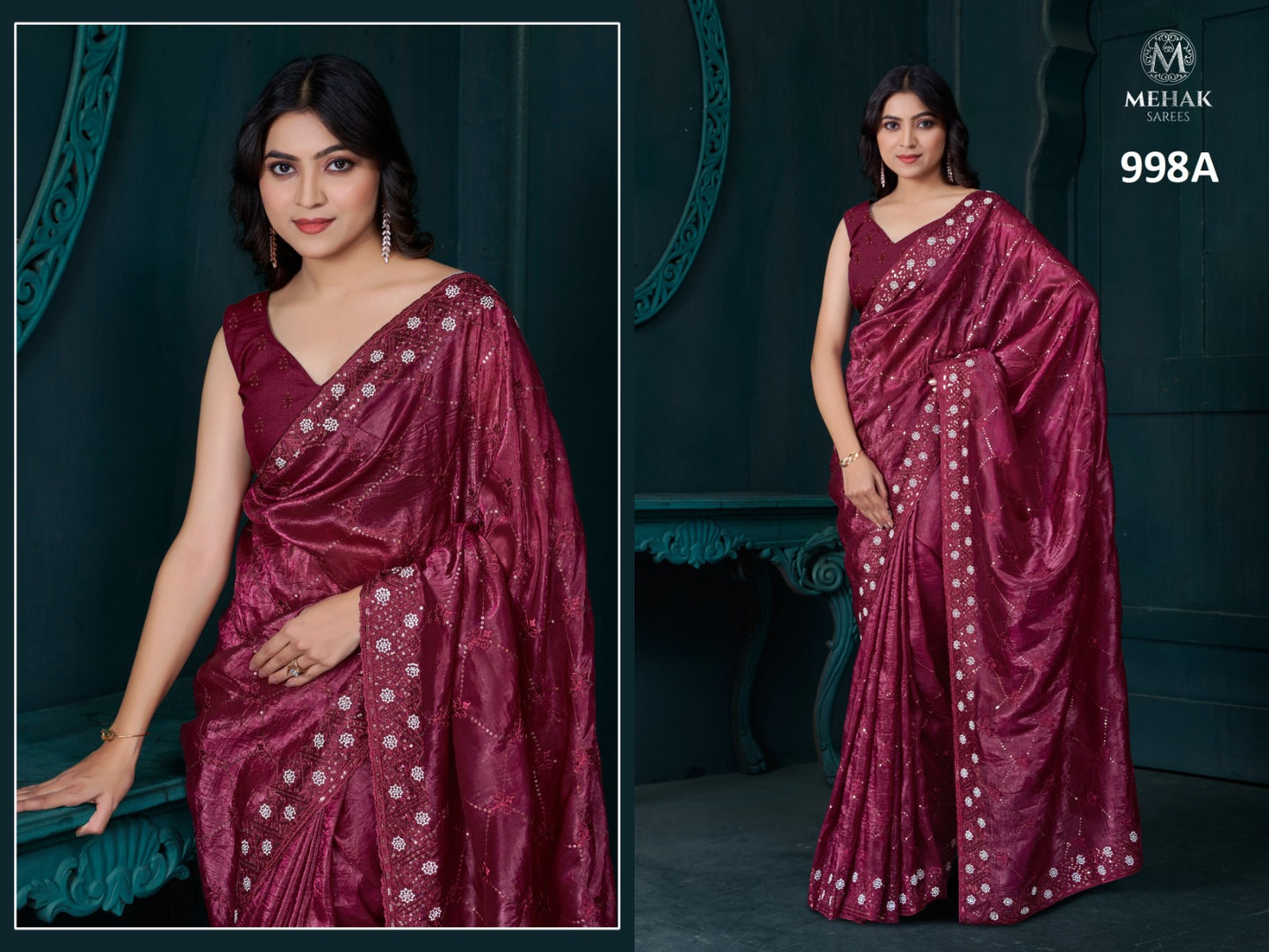 998Abcde Mehek Soft Silk Sarees Supplier Ahmedabad