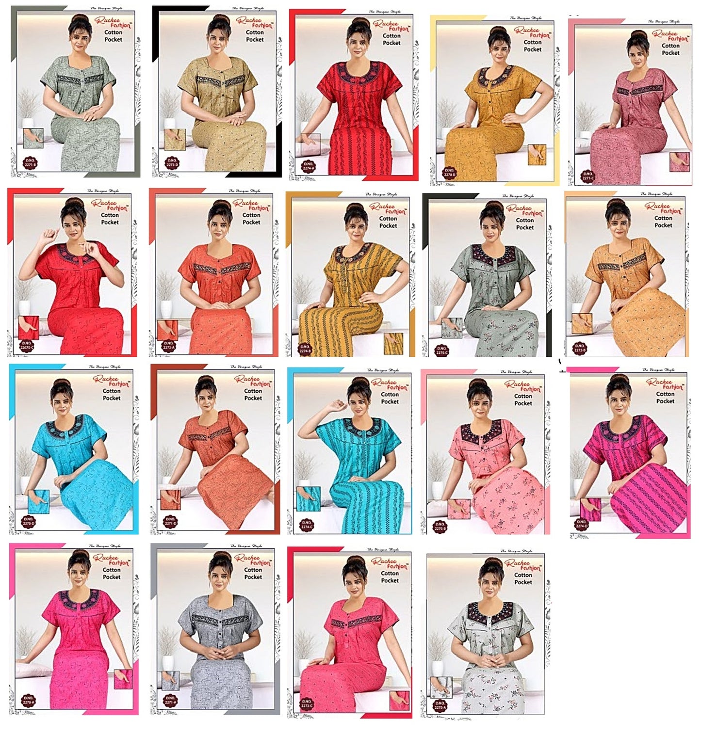 Cotton-2302 Ruchee Fashion Night Gowns