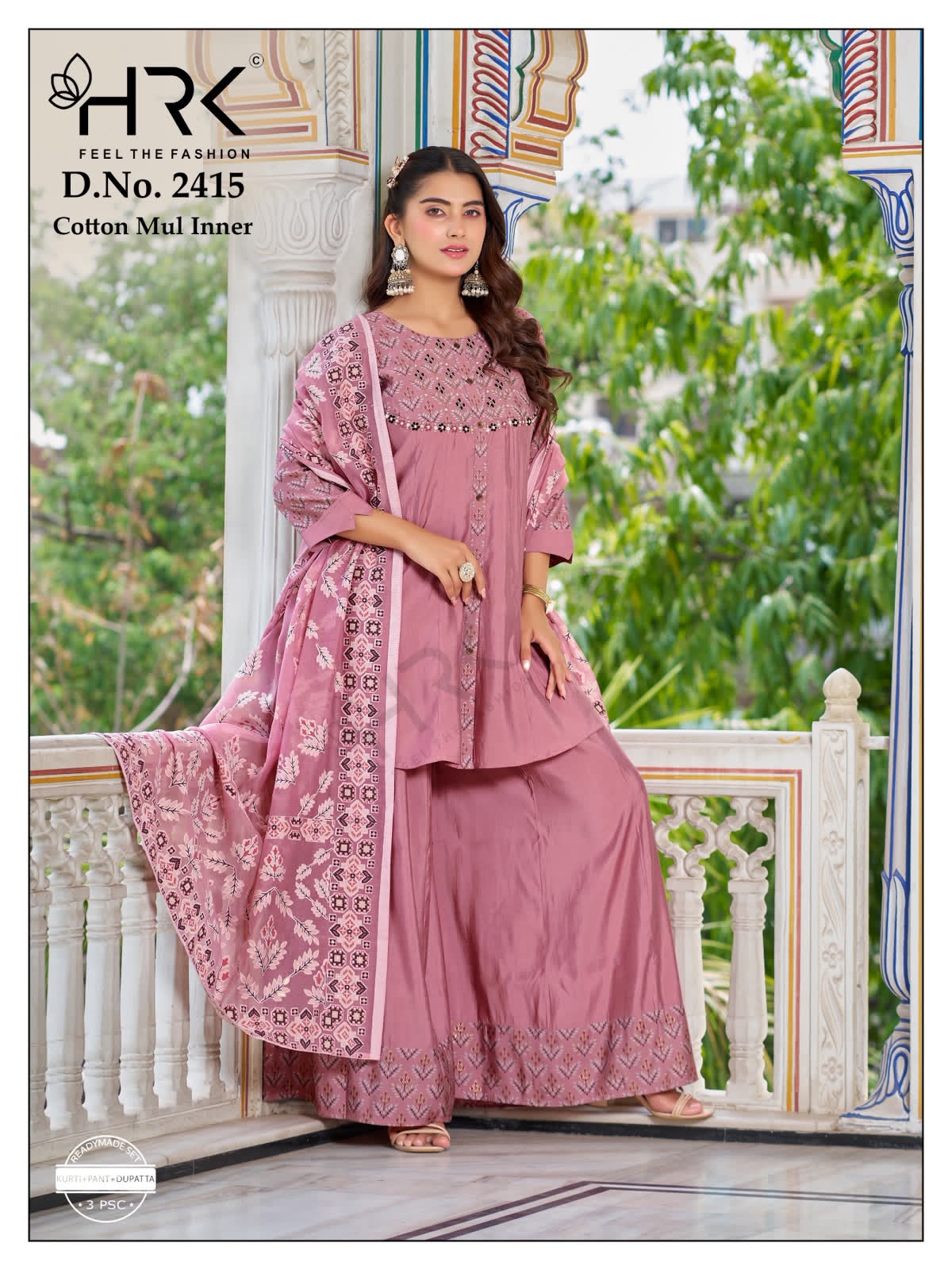 Design 2415 Hrk Modal Readymade Plazzo Style Suits Manufacturer