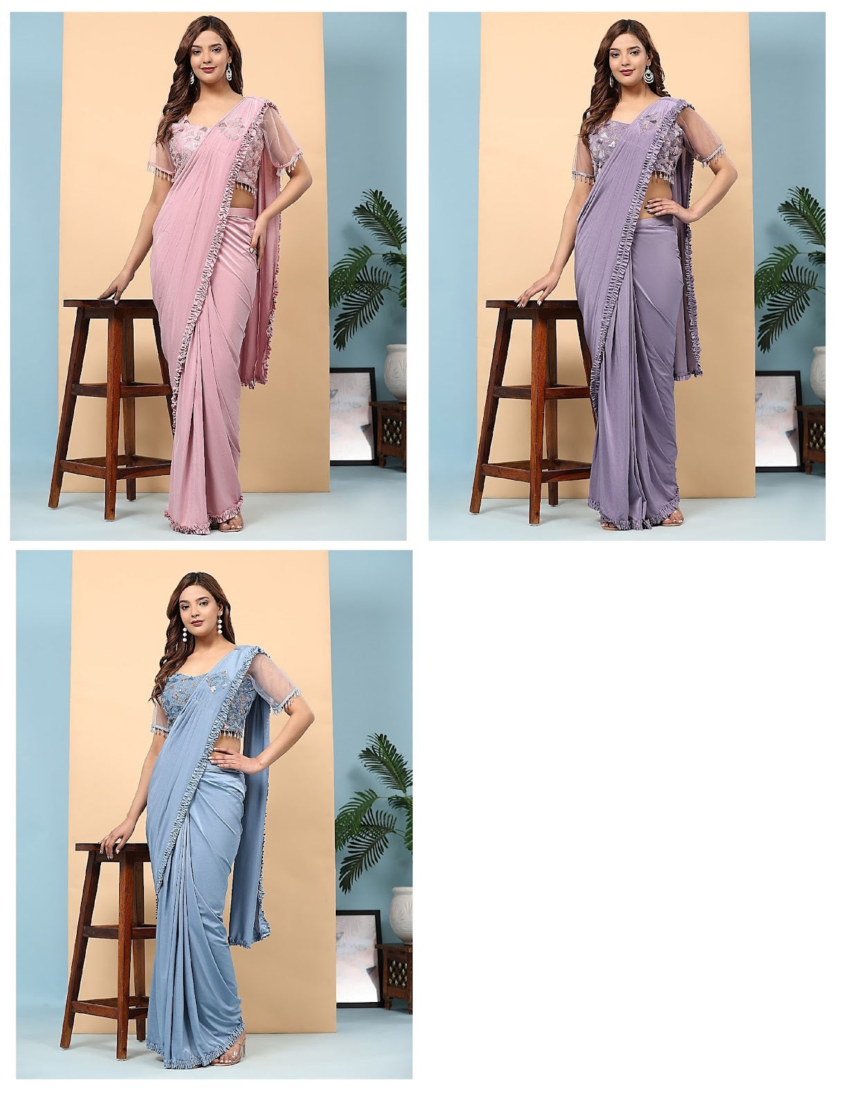 102073 Amoha Imported Ready To Wear Saree