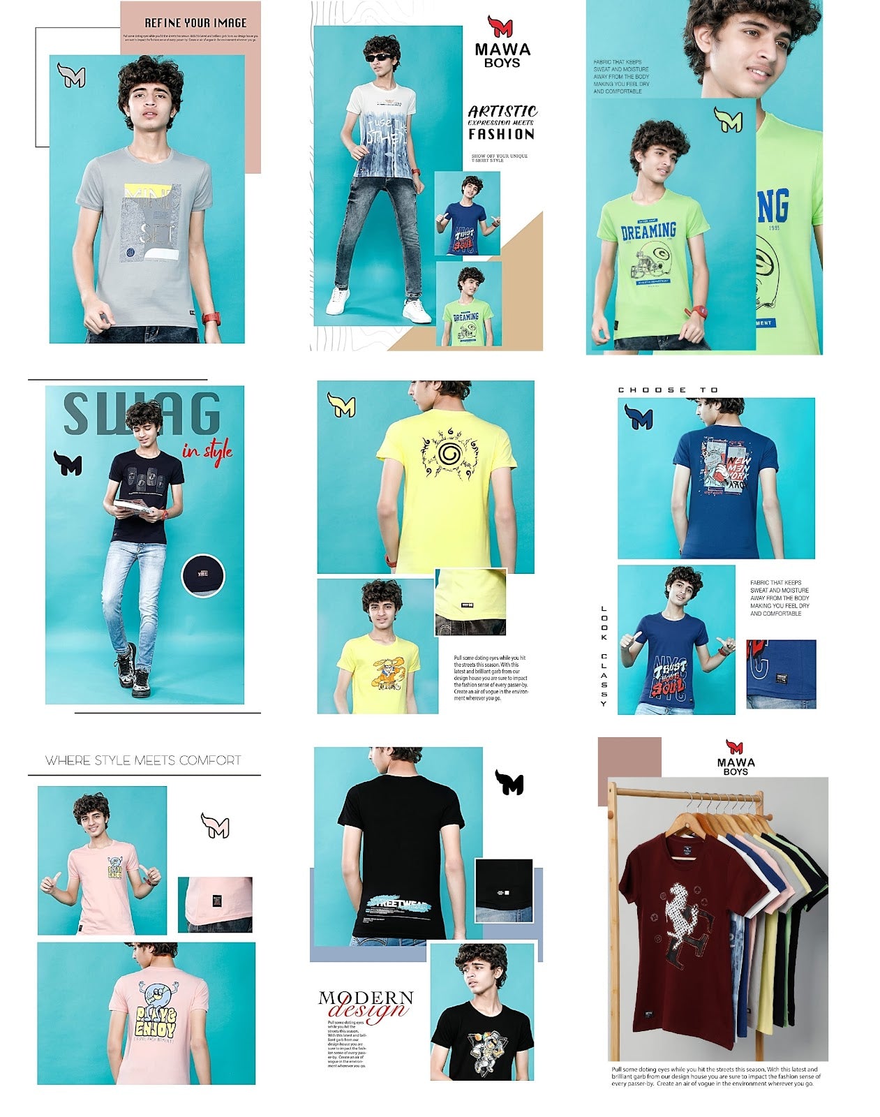 121 Mawa Pure Cotton Boys Tshirt