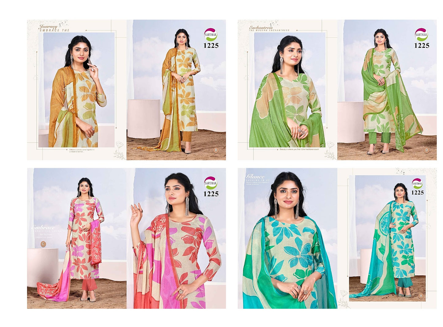 1225 Sarthak Prints Pure Viscose Pant Style Suits Manufacturer