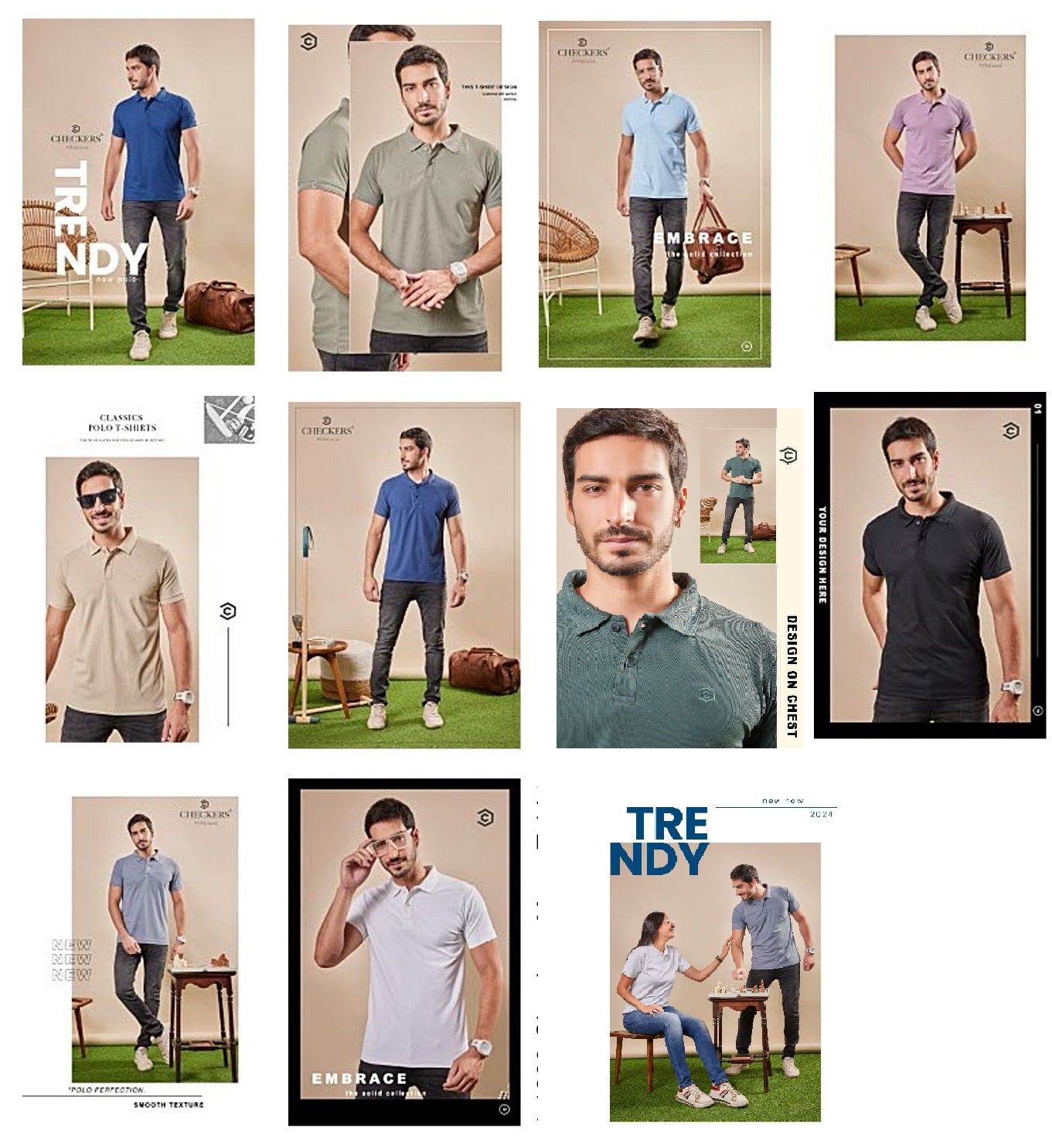1274-1283 Checkers Micro Mens Tshirts Exporter Gujarat