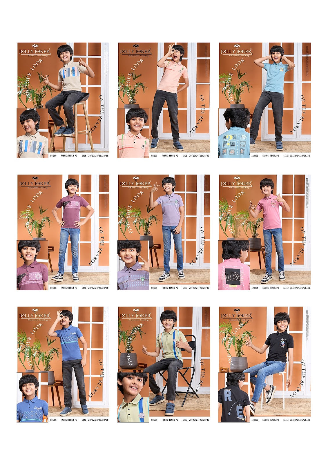 1305 Jolly Joker Pq Boys Tshirt Wholesaler Gujarat