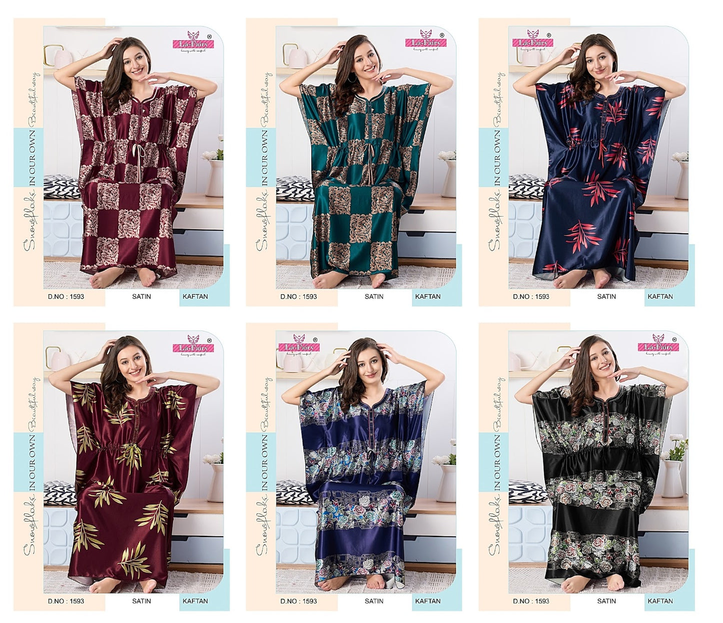 1593 La Fairy Imported Kaftan Nighty