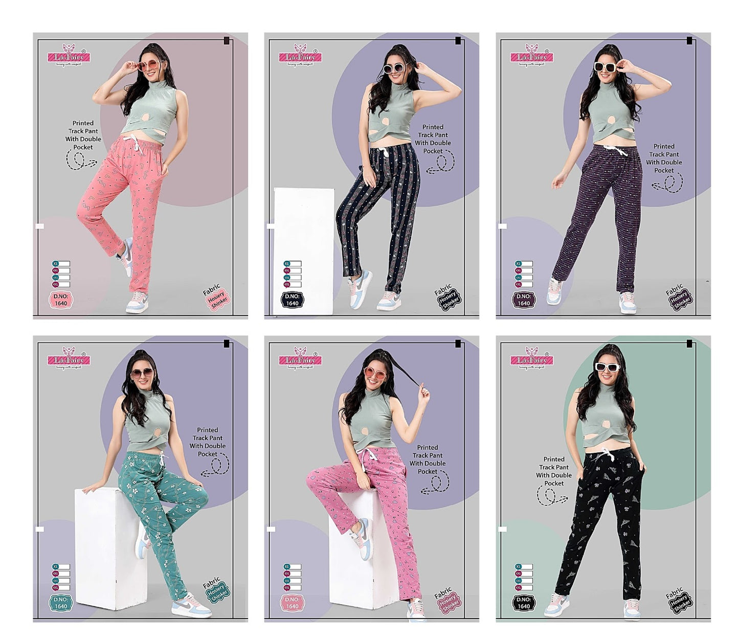 1640 La Fairy Hosiery Sinker Women Track Pants Wholesaler India