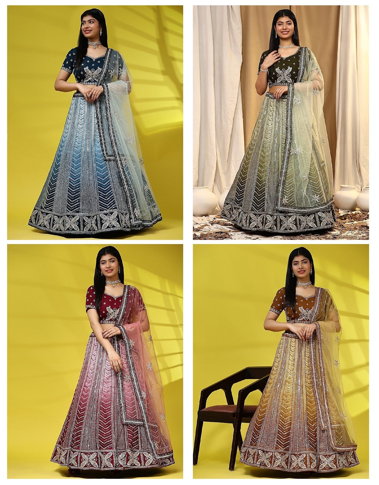 2028 Amoha Crop Top Skirt Wholesaler India