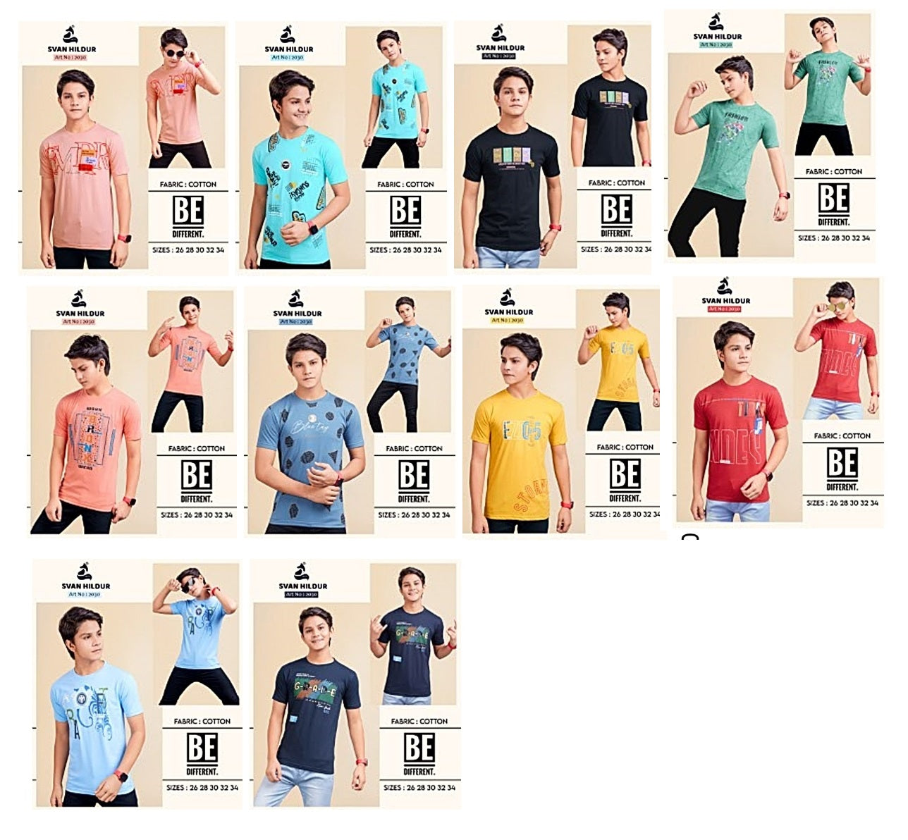 2030 Svan Hildur Cotton Biowashed Boys Tshirt