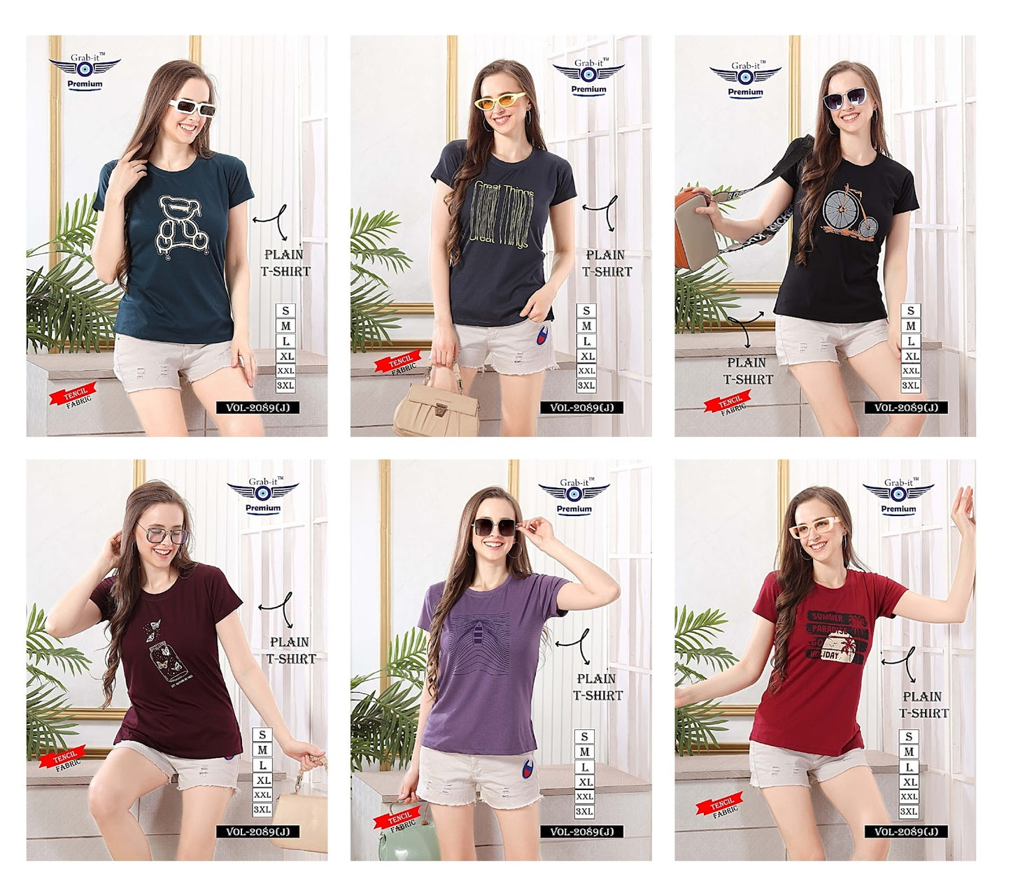 2089 J Grab It Tencil Women Tshirt