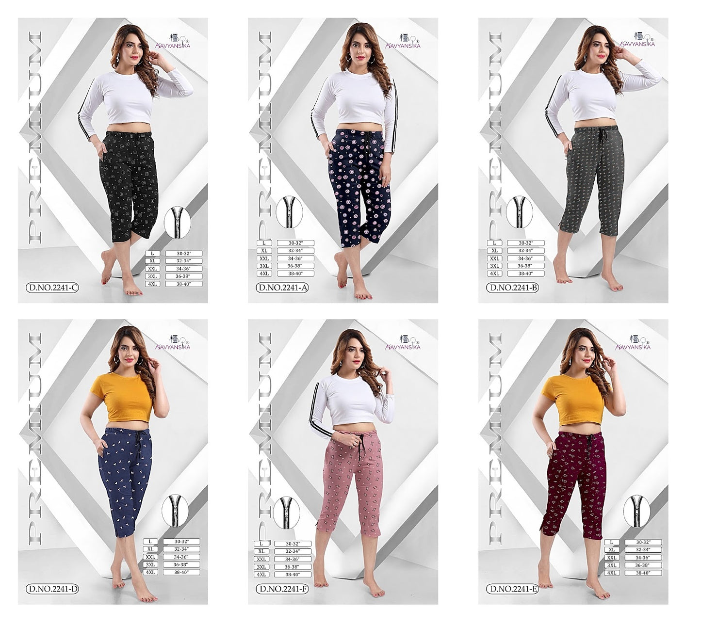 2241 Kavyansika Hosiery Cotton Womens Capri