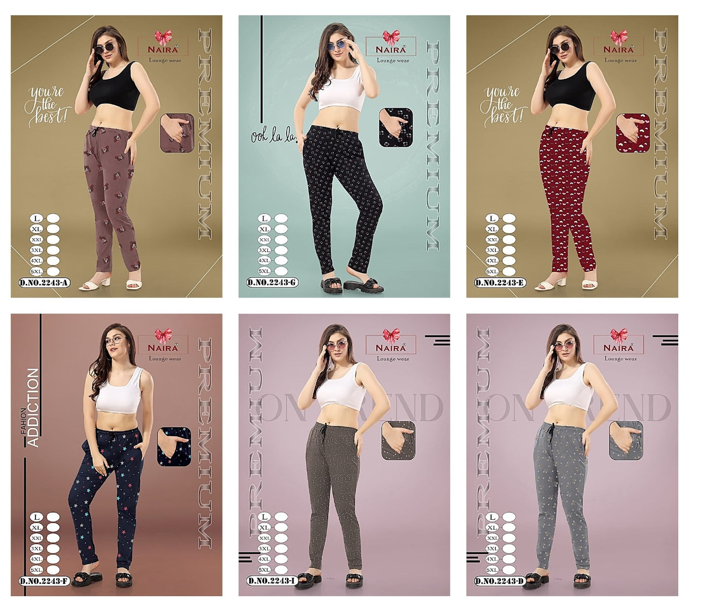 2243-Adefig Kavyansika Hosiery Cotton Women Night Lower Exporter Gujarat