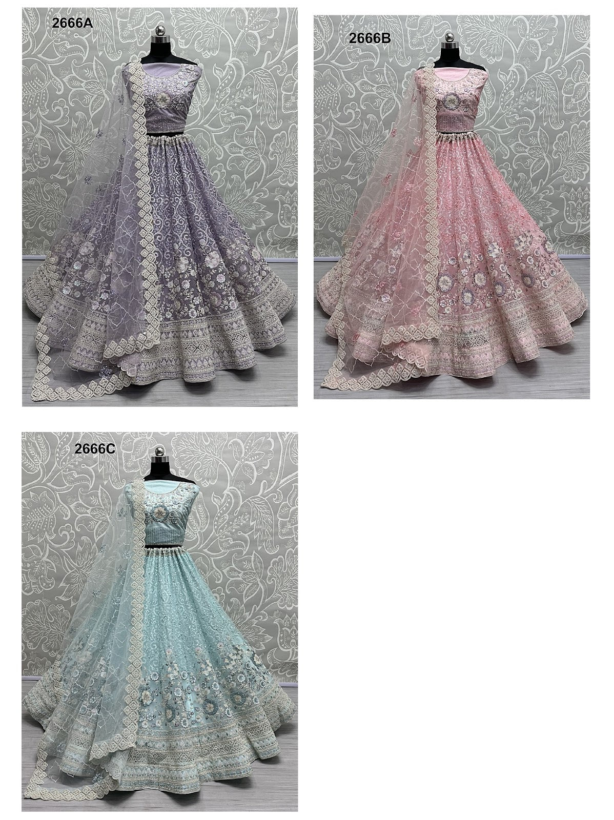 2666 Anjani Art Heavy Net Lehenga Choli