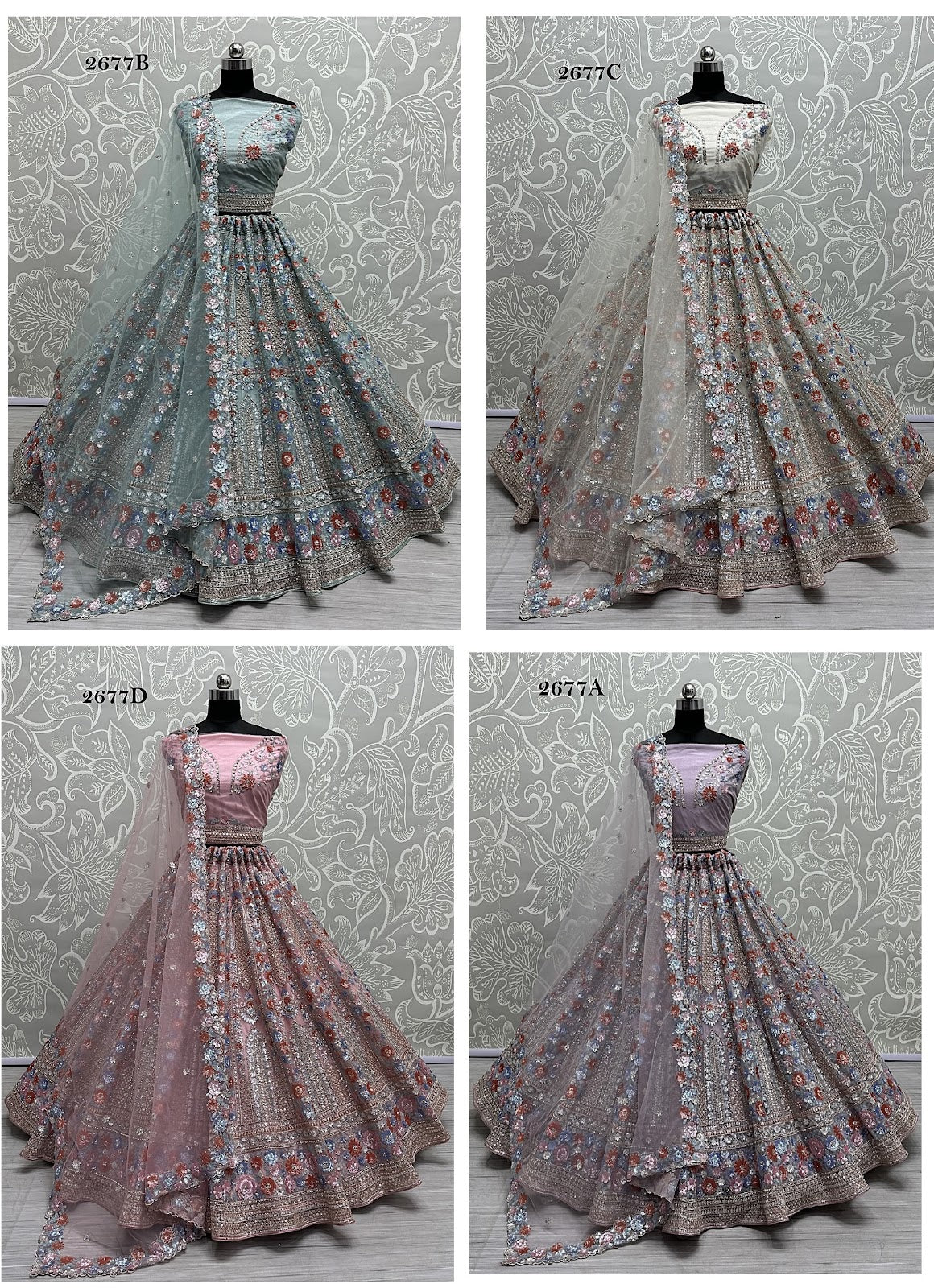 2677 Anjani Art Heavy Net Lehenga Choli