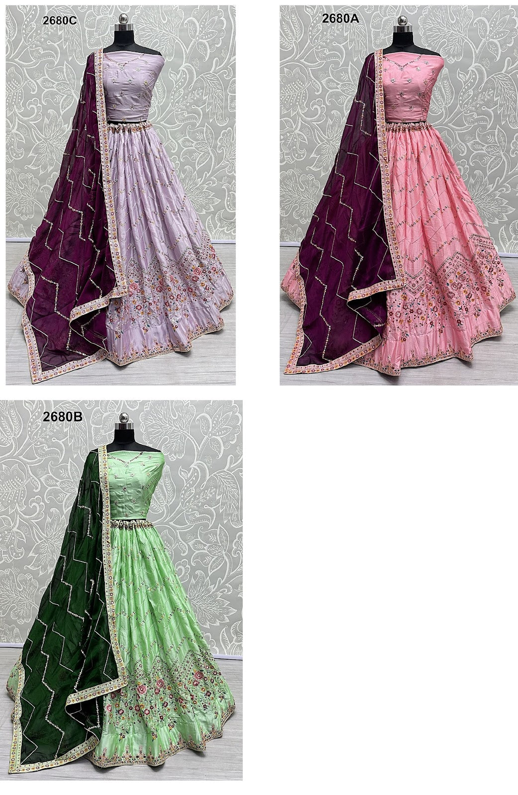 2680 Anjani Art Silk Lehenga Choli