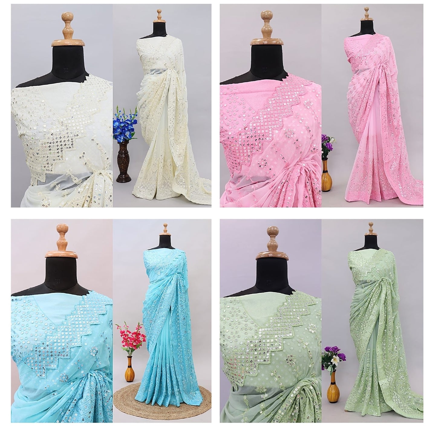 3047 Bt Georgette Sarees