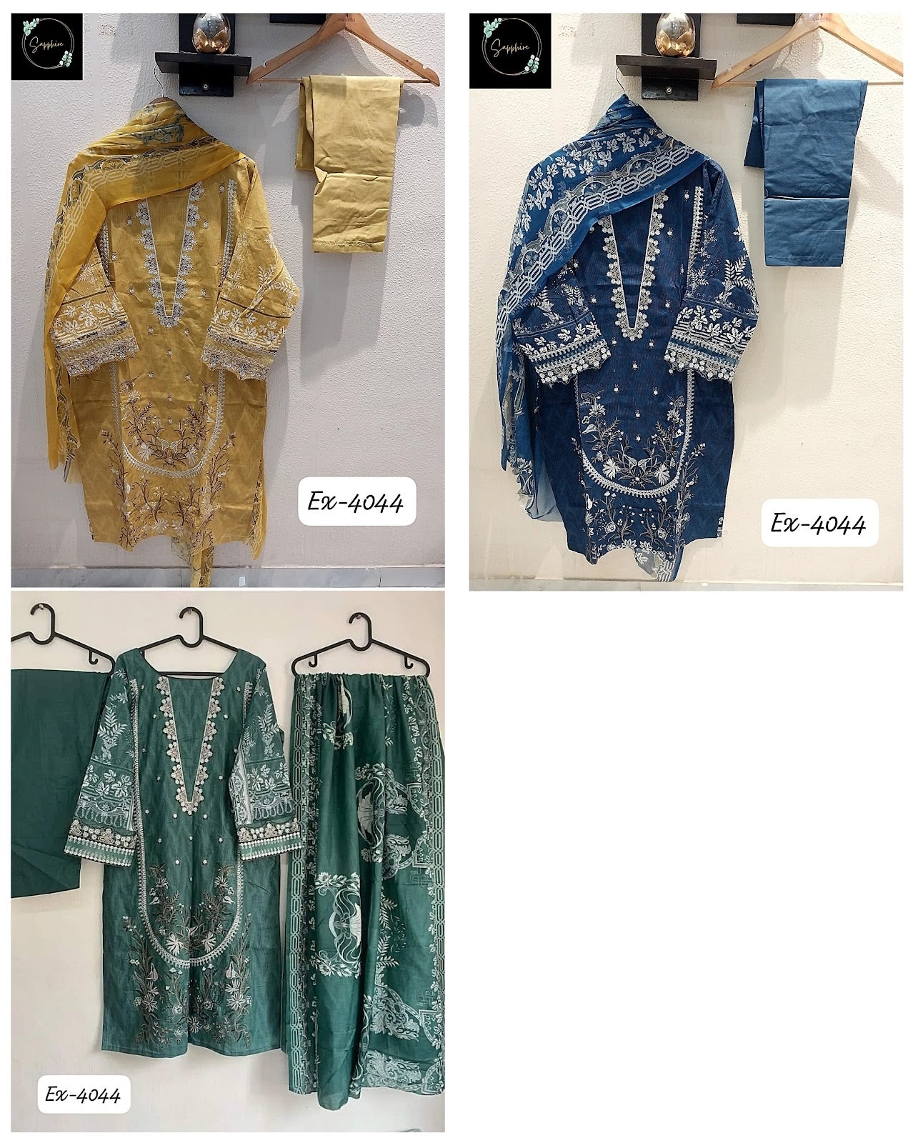 4044 Sapphire Pure Cotton Pakistani Readymade Suits